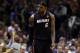 SAN ANTONIO, TX - JUNE 08: LeBron James #6 of the Miami Heat reacts against the San Antonio Spurs during Game Two of the 2014 NBA Finals at the AT&T Center on June 8, 2014 in San Antonio, Texas. NOTE TO USER: User expressly acknowledges and agrees that,