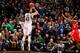 MINNEAPOLIS, MN - DECEMBER 26: Kevin Love #42 of the Minnesota Timberwolves shoots a three-pointer against James Harden #13 of the Houston Rockets on December 26, 2012 at Target Center in Minneapolis, Minnesota. NOTE TO USER: User expressly acknowledges a