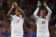 LONDON, ENGLAND - SEPTEMBER 09: David Beckham (L) and Wayne Rooney of England applaud the fans at the end of the FIFA 2010 World Cup Group 6 Qualifying match between England and Croatia at Wembley Stadium on September 9, 2009 in London, England. (Photo