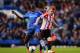 LONDON, ENGLAND - APRIL 19: (L-R) Ramires of Chelsea and Jack Colback of Sunderland challenge for the ball during the Barclays Premier League match between Chelsea and Sunderland at Stamford Bridge on April 19, 2014 in London, England. (Photo by Mike He