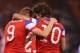 May 27, 2014; San Francisco, CA, USA; United States forward Aron Johannsson (9) and midfielder Mix Diskerud (10) celebrate after Johannsson's goal against Azerbaijan during the second half at Candlestick Park. The United States defeated Azerbaijan 2-0. Ma