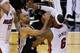 Tony Parker's failed drive into the arms of LeBron James was one of the many late-game mistakes San Antonio made on offense.