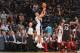 SAN ANTONIO, TX - JUNE 8: Tony Parker #9 of the San Antonio Spurs shoots the ball against the Miami Heat during Game Two of the 2014 NBA Finals on June 8, 2014 at AT&T Center in San Antonio, Texas. NOTE TO USER: User expressly acknowledges and agrees that