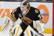 BOSTON, MA - DECEMBER 27: Niklas Svedberg #71 of the Boston Bruins during warm ups prior to the game against the Ottawa Senators at the TD Garden on December 27, 2013 in Boston, Massachusetts. (Photo by Steve Babineau/NHLI via Getty Images)
