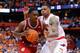 SYRACUSE, NY - DECEMBER 03: Noah Vonleh #1 of the Indiana Hoosiers drives to the basket around the defense of DaJuan Coleman #32 of the Syracuse Orange during the second half at the Carrier Dome on December 3, 2013 in Syracuse, New York. Syracuse defeat