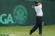 PINEHURST, NC - JUNE 09: Patrick Reed of the United States hits a shot on the practice range prior to the start of the 114th U.S. Open at Pinehurst Resort & Country Club, Course No. 2 on June 9, 2014 in Pinehurst, North Carolina. (Photo by Mike Ehrmann/