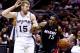 SAN ANTONIO, TX - JUNE 08: Mario Chalmers #15 of the Miami Heat drives to the basket against Matt Bonner #15 of the San Antonio Spurs during Game Two of the 2014 NBA Finals at the AT&T Center on June 8, 2014 in San Antonio, Texas. NOTE TO USER: User expr