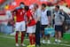MIAMI GARDENS, FL - JUNE 04: Roy Hodgson, Manager of England speaks Frank Lampard and James Milner of England as they take a drink during the International friendly match between England and Ecuador at Sun Life Stadium on June 4, 2014 in Miami Gardens, F