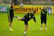 CURITIBA, BRAZIL - JUNE 09: Xavi Hernandez (C) of Spain juggles the ball next to his teammates Sergi Busquets (L) and Andres Iniesta during a Spain training session at the Centro de Entrenamiento do Caju on June 9, 2014 in Curitiba, Brazil. (Photo by Da