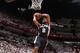 MIAMI, FL - JUNE 10: Kawhi Leonard #2 of the San Antonio Spurs dunks against the Miami Heat during Game Three of the 2014 NBA Finals at American Airlines Arena in Miami, Florida on June 10, 2014. NOTE TO USER: User expressly acknowledges and agrees that,