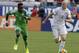 JACKSONVILLE, FL - JUNE 07: Midfielder Michael Bradley #4 of the United States dribbles ahead of midfielder Ogenyi Onazi #17 of Nigeria during the international friendly match at EverBank Field on June 7, 2014 in Jacksonville, Florida. (Photo by Mike Za