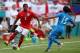 MIAMI GARDENS, FL - JUNE 07: Glen Johnson of England dribbles against Roger Espinoza of Honduras in the first half during the International Friendly match between England and Honduras at Sun Life Stadium on June 7, 2014 in Miami Gardens, Florida. (Photo