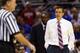 SAN ANTONIO, TX - MARCH 21: Head coach Tim Miles of the Nebraska Cornhuskers looks on in the second half against the Baylor Bears during the second round of the 2014 NCAA Men's Basketball Tournament at AT&T Center on March 21, 2014 in San Antonio, Texas.