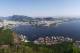 RIO DE JANEIRO, BRAZIL - JUNE 09: A panoramic view of the Enseada de Botafogo harbour, Atlantic Ocean, Ponta do Leme, Guanabara Bay and Copacabana beach shot from the Sugarloaf Mountain prior to the 2014 FIFA World Cup on June 9, 2014 in Rio de Janeiro,