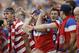 JACKSONVILLE, FL - JUNE 07: United States fans react to a call during the international friendly match against Nigeria at EverBank Field on June 7, 2014 in Jacksonville, Florida. (Photo by Mike Zarrilli/Getty Images)