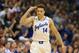 Jan 20, 2014; Lawrence, KS, USA; Kansas Jayhawks guard Brannen Greene (14) celebrates after scoring a three point shot during the first half against the Kansas Jayhawks at Allen Fieldhouse. Mandatory Credit: Denny Medley-USA TODAY Sports