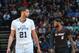 SAN ANTONIO, TX - MARCH 6: Tim Duncan #21 of the San Antonio Spurs and LeBron James #6 of the Miami Heat during a game at the AT&T Center March 6, 2014 in San Antonio, Texas. NOTE TO USER: User expressly acknowledges and agrees that, by downloading and or