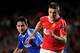 LONDON, ENGLAND - APRIL 06: Michael Carrick of Manchester United is pursued by Frank Lampard of Chelsea during the UEFA Champions League quarter final first leg match between Chelsea and Manchester United at Stamford Bridge on April 6, 2011 in London, En
