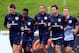 BURTON-UPON-TRENT, ENGLAND - SEPTEMBER 03: Frank Lampard and Michael Carrick of England lead the warm up during a training session at St Georges Park on September 3, 2013 in Burton-upon-Trent, England. (Photo by Alex Livesey/Getty Images)
