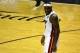Jun 10, 2014; Miami, FL, USA; Miami Heat forward LeBron James (6) reacts during the second half of game three against the San Antonio Spurs of the 2014 NBA Finals at American Airlines Arena. Mandatory Credit: Bob Donnan-USA TODAY Sports