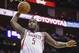 Mar 1, 2014; Houston, TX, USA; Houston Rockets small forward Jordan Hamilton (5) dunks the ball during the first quarter against the Detroit Pistons at Toyota Center. Mandatory Credit: Troy Taormina-USA TODAY Sports
