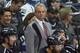 Jun 4, 2014; Los Angeles, CA, USA; Los Angeles Kings head coach Darryl Sutter in the second period during game one of the 2014 Stanley Cup Final against the New York Rangers at Staples Center. Mandatory Credit: Kirby Lee-USA TODAY Sports