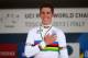 FLORENCE, ITALY - SEPTEMBER 29: Gold medal winner and new world champion Rui Costa of Portugal celebrates on the podium after the Elite Men's Road Race, a 272km race from Lucca to Florence on September 29, 2013 in Florence, Italy. (Photo by Bryn Lennon/