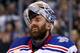 LOS ANGELES, CA - JUNE 13: Goaltender Henrik Lundqvist #30 of the New York Rangers skates off the ice after losing 3-2 to the Los Angeles Kings in double overtime during Game Five of the 2014 Stanley Cup Final at Staples Center on June 13, 2014 in Los An