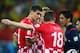 Jun 12, 2014; Sao Paulo, BRAZIL; Croatia forward Ivica Olic argues with referee Yuichi Nishimura following the match against Brazil in the opening game of the 2014 World Cup at Arena Corinthians. Brazil defeated Croatia 3-1. Mandatory Credit: Mark J. Rebi
