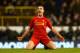 LONDON, ENGLAND - DECEMBER 15: Jordan Henderson of Liverpool celebrates scoring their second goal during the Barclays Premier League match between Tottenham Hotspur and Liverpool at White Hart Lane on December 15, 2013 in London, England. (Photo by Paul