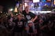 LOS ANGELES, CA - JUNE 13: Los Angeles Kings fans celebrate the team's Stanley Cup victory in Los Angeles, California. The Kings beat the New York Rangers in overtime. (Photo by Eric Thayer/Getty Images)