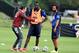 RIO DE JANEIRO, BRAZIL - JUNE 11: (L-R) Mario Balotelli, Andrea Pirlo and Head coach Italy Cesare Prandelli attend a training session on June 11, 2014 in Rio de Janeiro, Brazil. (Photo by Claudio Villa/Getty Images)