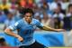 FORTALEZA, BRAZIL - JUNE 14: Edinson Cavani of Uruguay controls the ball during the 2014 FIFA World Cup Brazil Group D match between Uruguay and Costa Rica at Castelao on June 14, 2014 in Fortaleza, Brazil. (Photo by Laurence Griffiths/Getty Images)