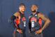 LAS VEGAS, NV - JULY 9: Carmelo Anthony #15 and LeBron James #6 of the US Men's Senior National Team during training camp on July 9, 2012 in Las Vegas, Nevada. NOTE TO USER: User expressly acknowledges and agrees that, by downloading and/or using this Pho