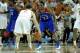 AUSTIN, TX - FEBRUARY 01: Andrew Wiggins #22 of the Kansas Jayhawks defends Javan Felix #3 of the Texas Longhorns during a game at The Frank Erwin Center on February 1, 2014 in Austin, Texas. Texas won the game 81-69. (Photo by Stacy Revere/Getty Image