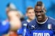 MANAUS, BRAZIL - JUNE 13: Mario Balotelli smiles during an Italy training session at the Arena Amazonia on June 13, 2014 in Manaus, Brazil. Italy will play England in their opening group D match on June 14, 2014 in Manaus, Brazil. (Photo by Claudio Vill