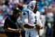 Newton and head coach Ron Rivera