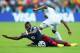 PORTO ALEGRE, BRAZIL - JUNE 15: Paul Pogba of France battles for the ball with Wilson Palacios of Honduras during the 2014 FIFA World Cup Brazil Group E match between France and Honduras at Estadio Beira-Rio on June 15, 2014 in Porto Alegre, Brazil. (Pho