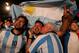 RIO DE JANEIRO, BRAZIL - JUNE 15: Argentine soccer fans cheer their team's second goal against Bosnia and Herzegovina as they watch on a giant screen at the FIFA World Cup Fan Fest on Copacabana beach on June 15, 2014 in Rio de Janeiro, Brazil. The Argen