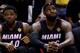 SAN ANTONIO, TX - JUNE 15: LeBron James #6 of the Miami Heat reacts on the bench against the San Antonio Spurs during Game Five of the 2014 NBA Finals at the AT&T Center on June 15, 2014 in San Antonio, Texas. NOTE TO USER: User expressly acknowledges an