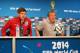 MANAUS, BRAZIL - JUNE 13: Roy Hodgson manager of England (R) and Steven Gerrard look on during the England press conference ahead of their first match of the 2014 FIFA World Cup Brazil against Italy at Arena Amazonia on June 13, 2014 in Manaus, Brazil.