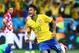 Jun 12, 2014; Sao Paulo, BRAZIL; Brazil forward Neymar (10) celebrates after scoring a goal against Croatia in the first half of the opening game of the 2014 World Cup at Arena Corinthians. Mandatory Credit: Mark J. Rebilas-USA TODAY Sports