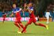 NATAL, BRAZIL - JUNE 16: John Brooks of the United States (R) celebrates scoring his team's second goal with Fabian Johnson during the 2014 FIFA World Cup Brazil Group G match between Ghana and the United States at Estadio das Dunas on June 16, 2014 in Na