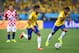 SAO PAULO, BRAZIL - JUNE 12: Neymar of Brazil runs with the ball during the 2014 FIFA World Cup Brazil Group A match between Brazil and Croatia at Arena de Sao Paulo on June 12, 2014 in Sao Paulo, Brazil. (Photo by Buda Mendes/Getty Images)