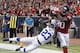 HOUSTON, TX - NOVEMBER 03: Andre Johnson #80 of the Houston Texans grabs a five yard pass away from Vontae Davis #23 of the Indianapolis Colts for a touchdown in the second quarter at Reliant Stadium on November 3, 2013 in Houston, Texas. (Photo by Bob