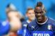 MANAUS, BRAZIL - JUNE 13: Mario Balotelli smiles during an Italy training session at the Arena Amazonia on June 13, 2014 in Manaus, Brazil. Italy will play England in their opening group D match on June 14, 2014 in Manaus, Brazil. (Photo by Claudio Vill
