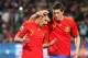 JOHANNESBURG, SOUTH AFRICA - JUNE 21: Fernando Torres consoles David Villa of Spain after he missed a penalty during the 2010 FIFA World Cup South Africa Group H match between Spain and Honduras at Ellis Park Stadium on June 21, 2010 in Johannesburg, Sout