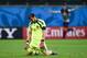 SALVADOR, BRAZIL - JUNE 13: Iker Casillas of Spain looks dejected after the Netherlands second goal during the 2014 FIFA World Cup Brazil Group B match between Spain and Netherlands at Arena Fonte Nova on June 13, 2014 in Salvador, Brazil. (Photo by Davi
