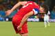 NATAL, BRAZIL - JUNE 16: Matt Besler of the United States grabs his leg after a challenge during the 2014 FIFA World Cup Brazil Group G match between Ghana and the United States at Estadio das Dunas on June 16, 2014 in Natal, Brazil. (Photo by Kevin C. C