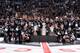 LOS ANGELES, CA - JUNE 16: The Los Angeles Kings pose for a team photo during the Los Angeles Kings Championship Rally on June 16, 2014 at Staples Center in Los Angeles, California. (Photo by Juan Ocampo/NHLI via Getty Images)